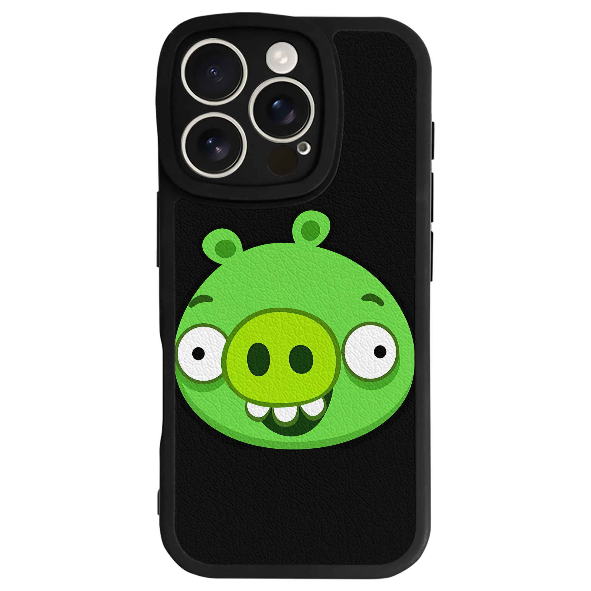 （画像用） Angry Birds アングリーバード 【iPhone 16シリーズ対応】シリコンスマホケース（レザー調） 材質：シリコン